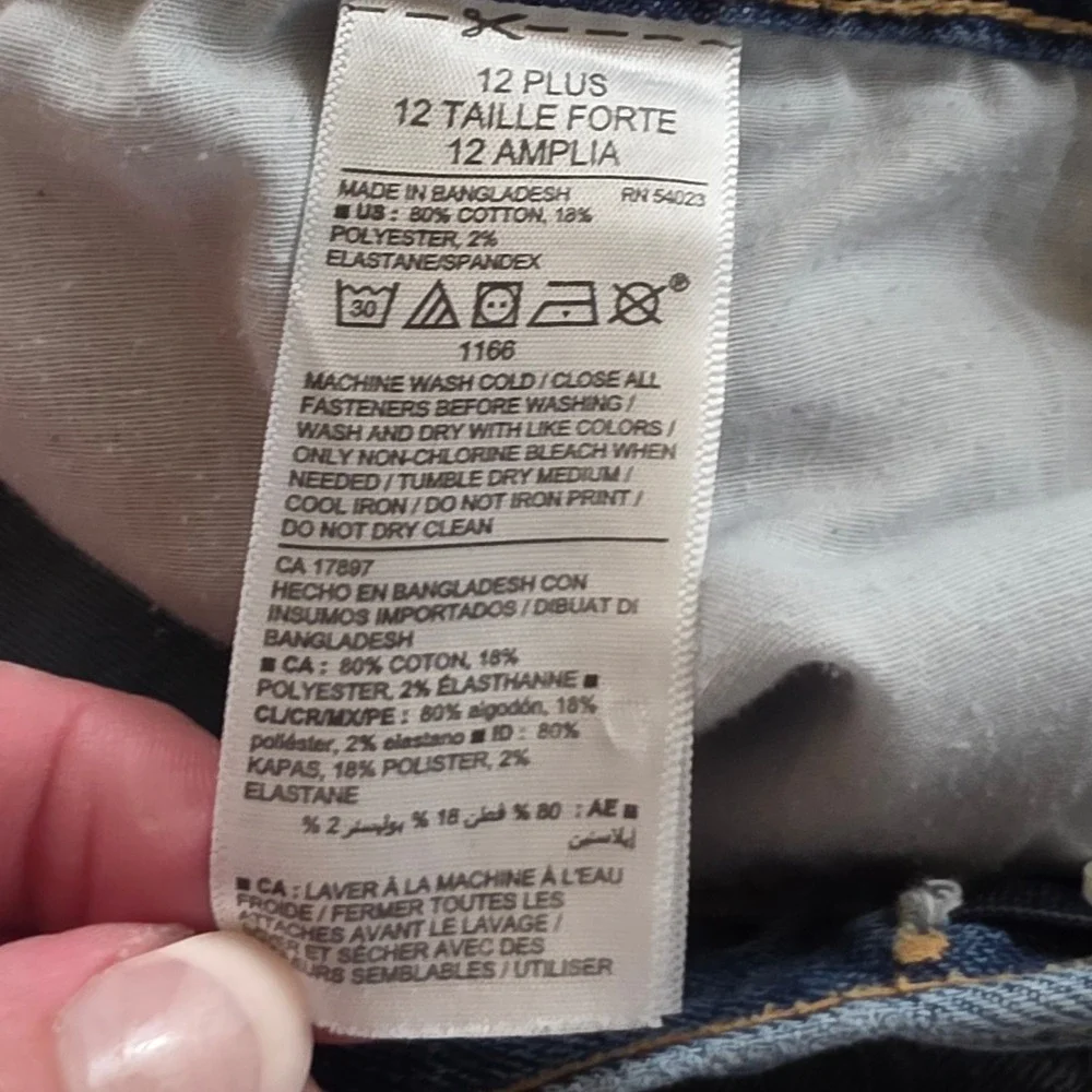 Old Navy Bootcut Jeans Kid 12 Plus Blue Built-In Tough Flex Stretch Indie Sleaze